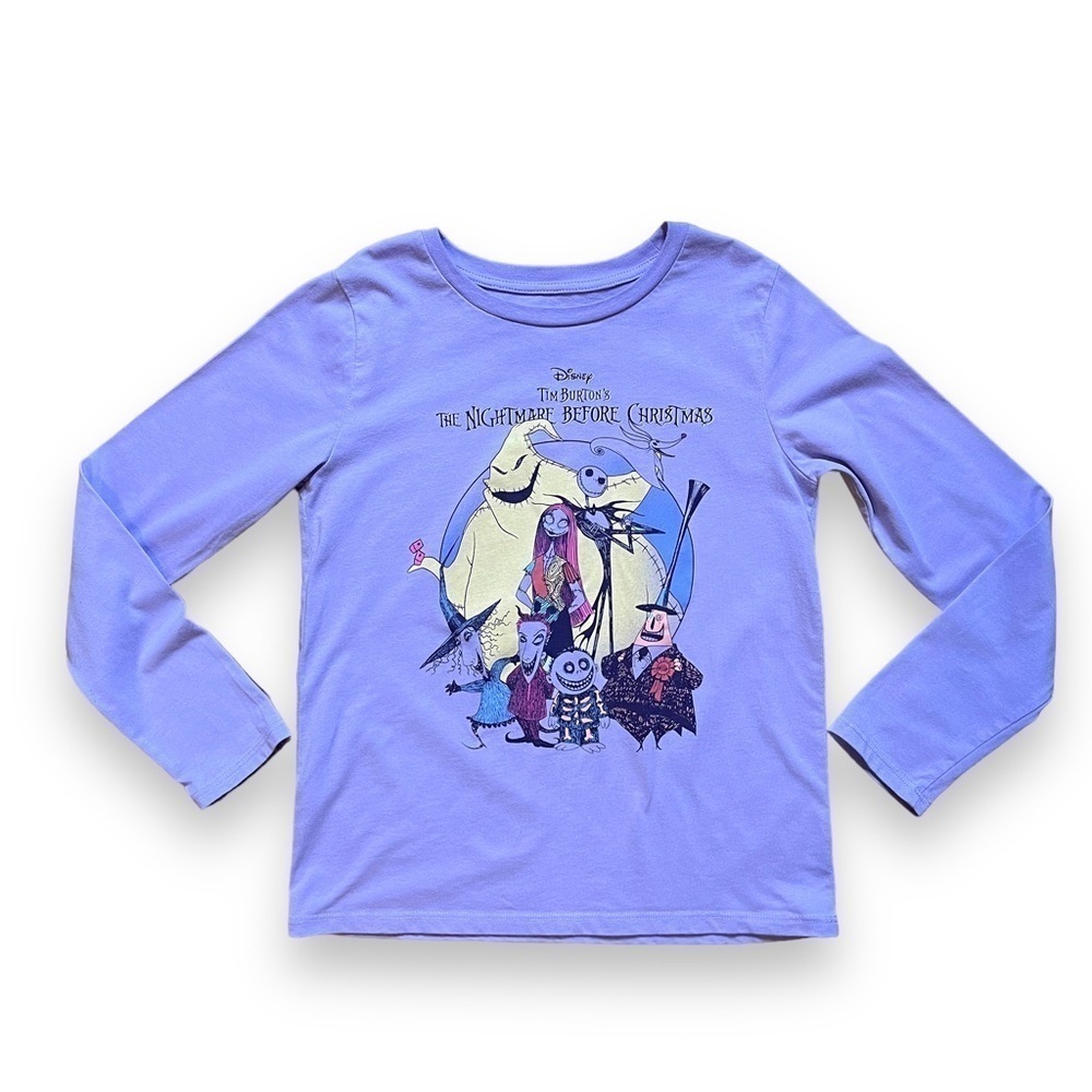 Disney The Nightmare Before Christmas Girls Long Sleeve Graphic T-Shirt Size L
